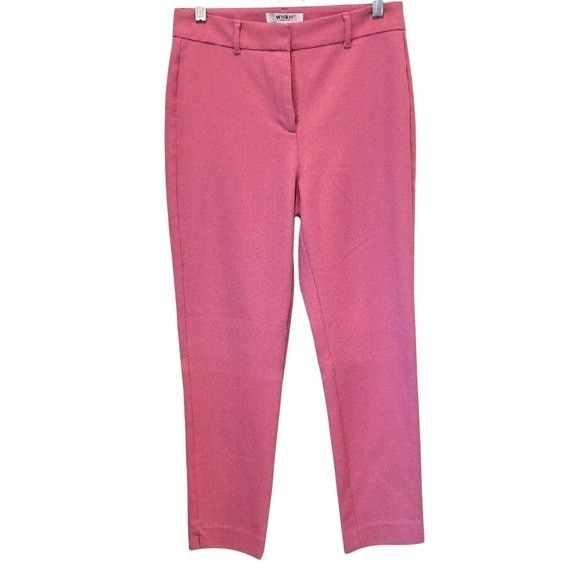 WHBM Women's Pink Dress Pants Cropped Ankle Career Trousers Size 2 - Picture 1 of 10